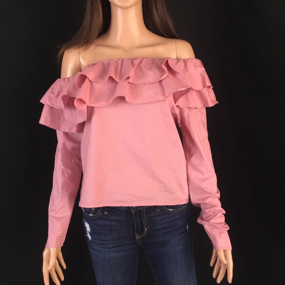 Ruffled Off The Shoulder Blouse